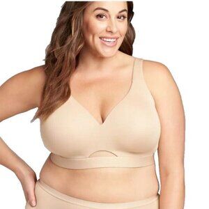 Cacique Lane Bryant Womens Bra Comfort Bliss Lightly Lined No Wire 46DD Cafe
